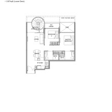Kingsford Hillview Peak Floor Plan - Penthouse Type B5PH Lower (sghillviewpeak.com)